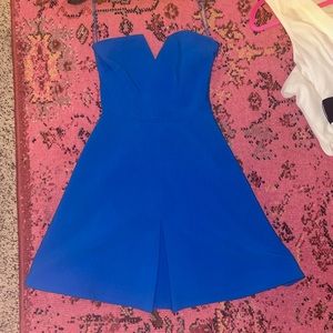 Blue strapless Likely Dress xs
